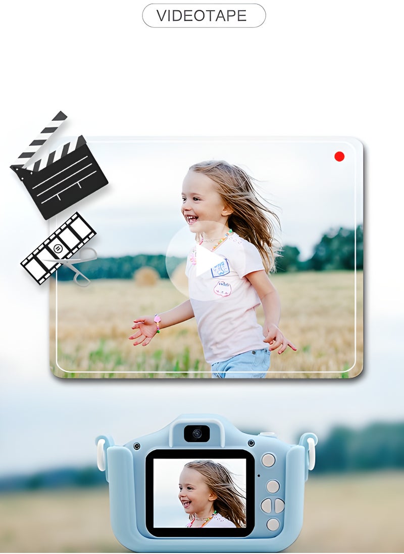 Kids Camera, HD 1080p Shockproof Children Video Camera, Portable Mini  Dual Camera Toy, Multiple Functions Digital Camera For Girls Boys, (X5s High Definition Dual Camera Purple Cat)