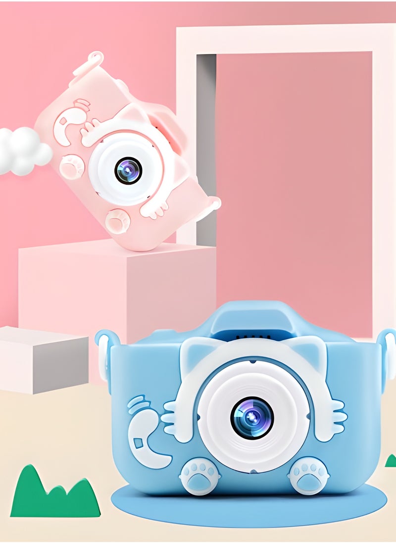 Kids Camera, HD 1080p Shockproof Children Video Camera, Portable Mini  Dual Camera Toy, Multiple Functions Digital Camera For Girls Boys, (X6s Mickey Dual Camera Pink)