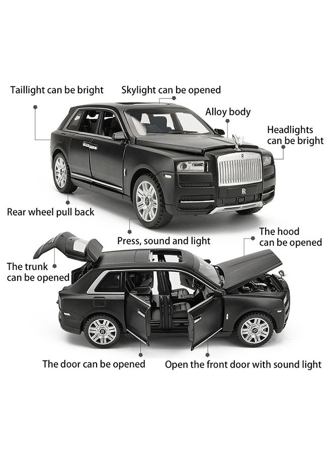 Rolls Royce Cullinan Zinc Alloy Toy Car Durable Sound And Light Effect Black