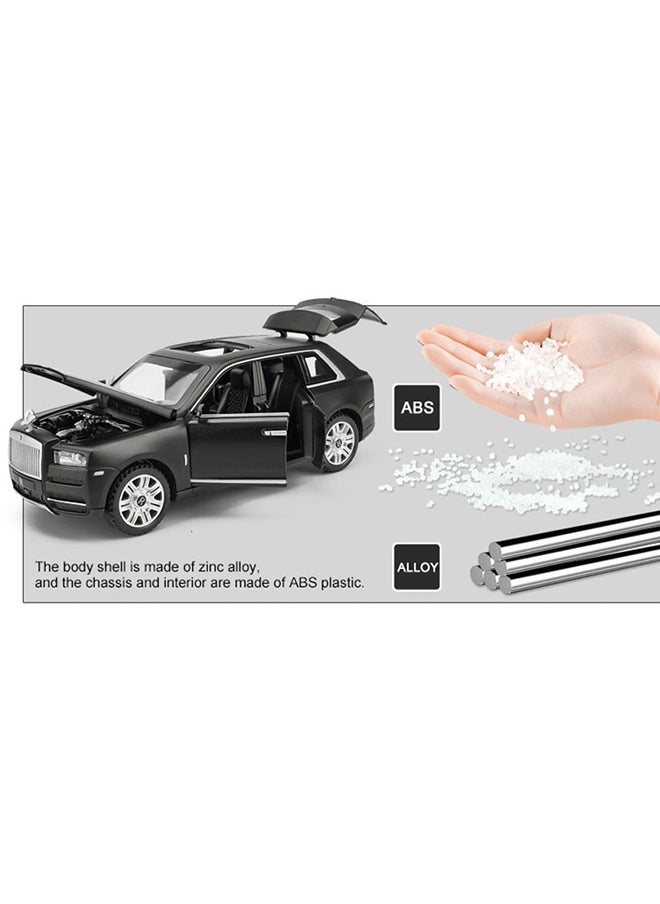 Rolls Royce Cullinan Zinc Alloy Toy Car Durable Sound And Light Effect Black