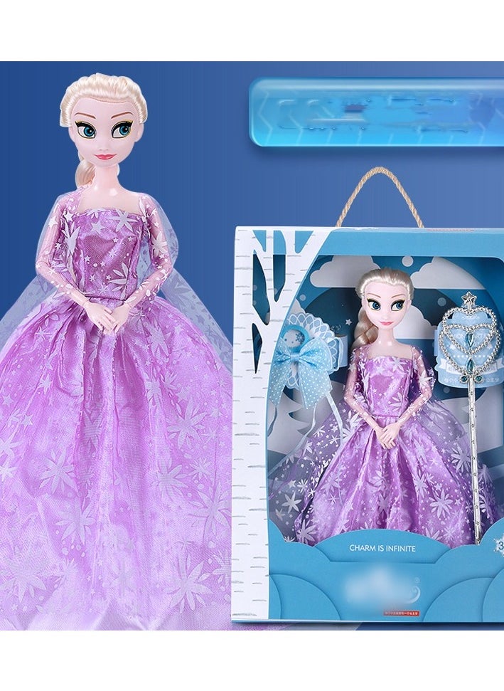 Childlike Barbie Doll Gift Set for Girls, Princess Elsa