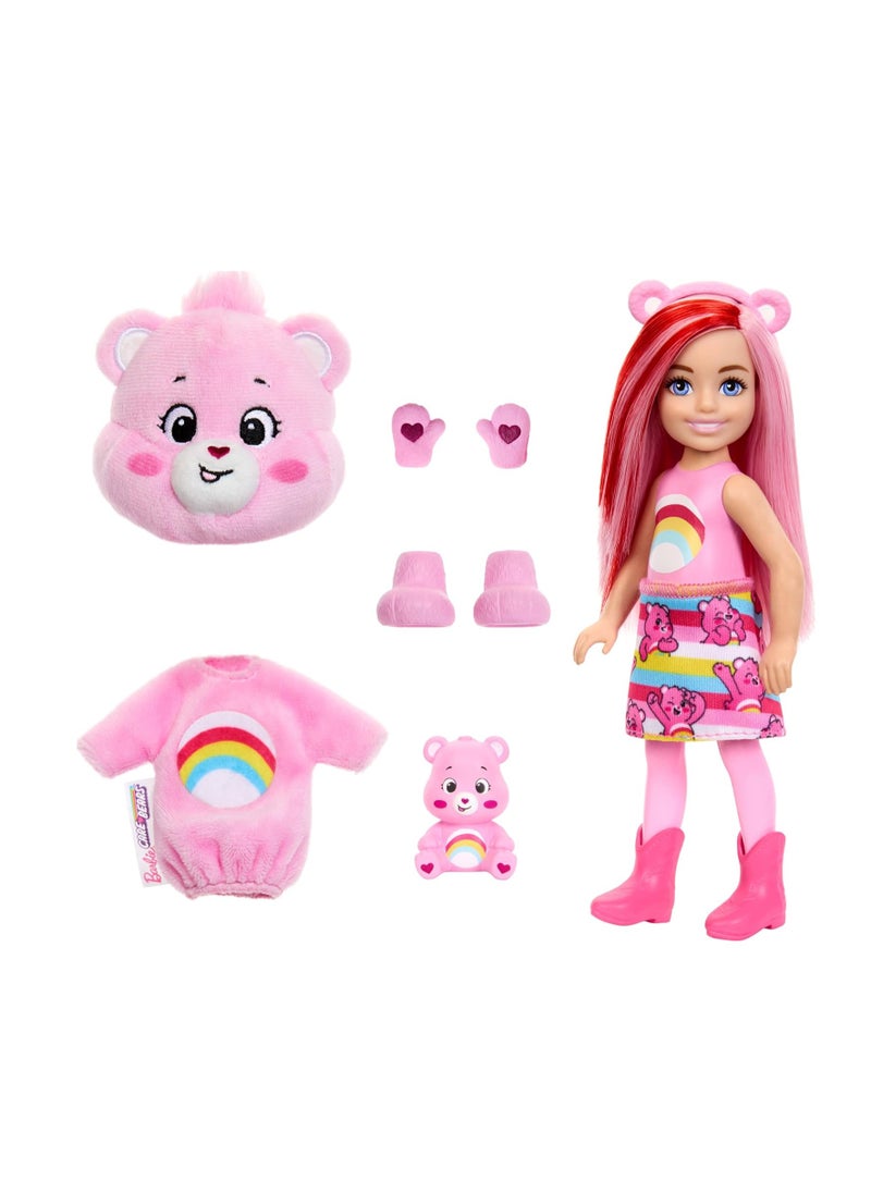 Barbie Cutie Reveal Care Bears Series Chelsea Small Doll & Accessories - 1 Piece Only, Assorted/Style May Vary