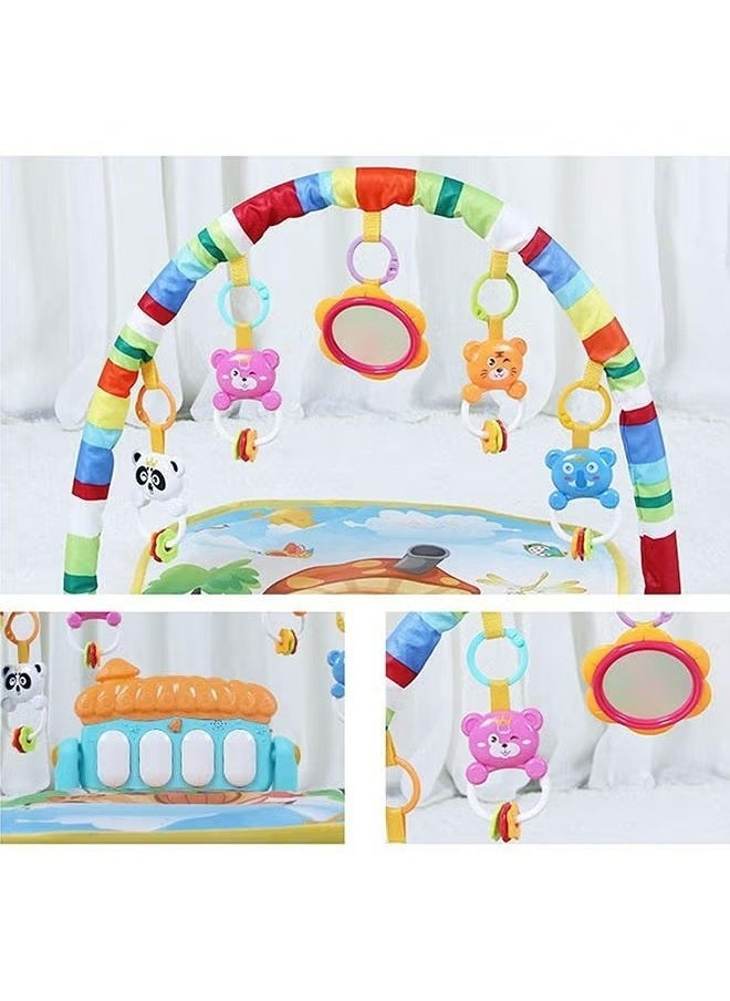 Baby Play Mat Baby Gym,Play Piano Baby Activity Gym Mat with Music and Lights,Piano Gym,Early Development Baby Play Mat