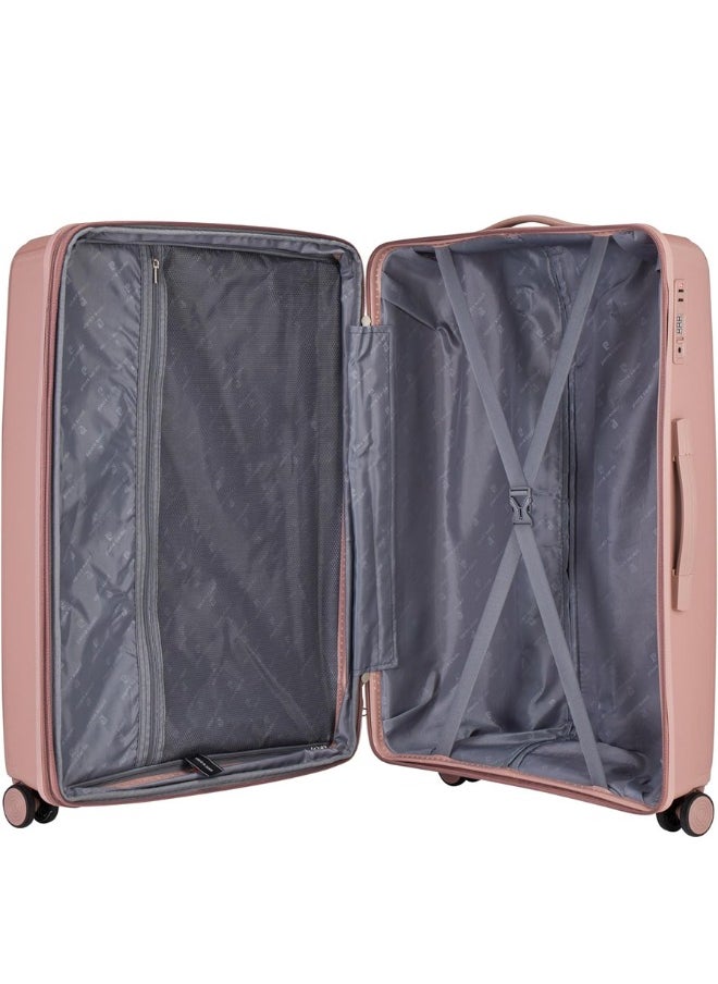 Pierre Cardin Unbreakable Luggage Set of 3, Expandable and Anti Theft Double Zipper Suitcase