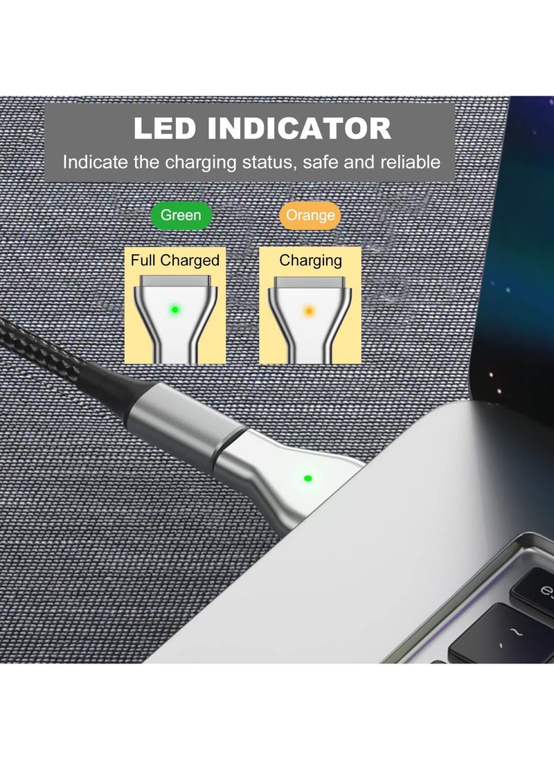 USB C to Magnetic T-Tip Adapter, Type-C to Magnetic 2 T-Head PD 100W Power Fast Charging Converter for 2013-2015 MacBook Pro Air