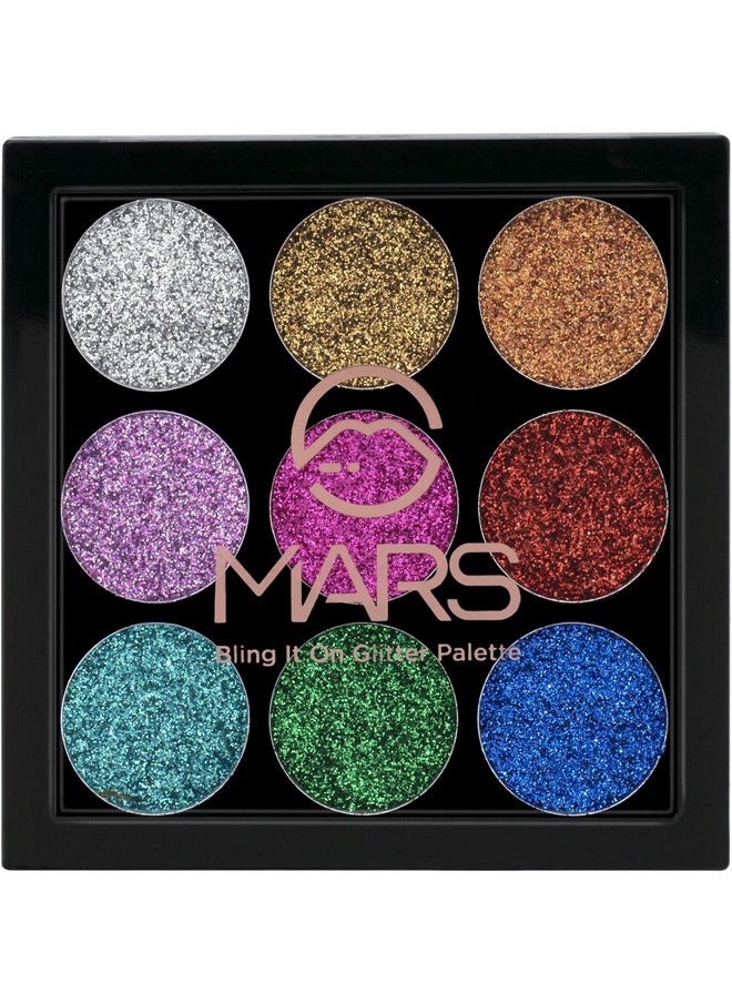 MARS Bling It On Glitter Eyeshadow Palette - 01