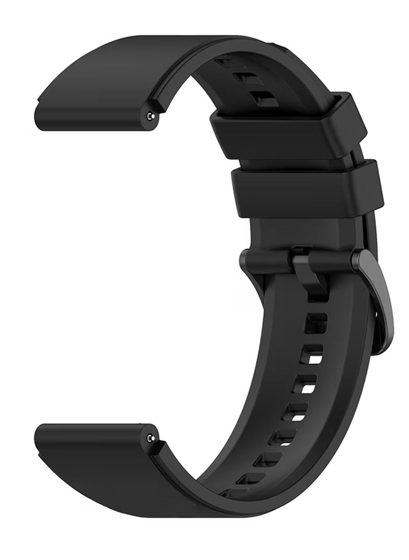 (For Huawei GT Series) 3Packs, 22mm Silicone Straps Watch Band Strap for Huawei GT3 / Huawei GT3 pro/Huawei GT/Huawei GT 2 (46mm) Watch Band/Huawei Watch GT2 Pro Strap/Samsung Galaxy Watch 46mm / Galaxy Watch 3 45mm - Black Grey Navy Blue