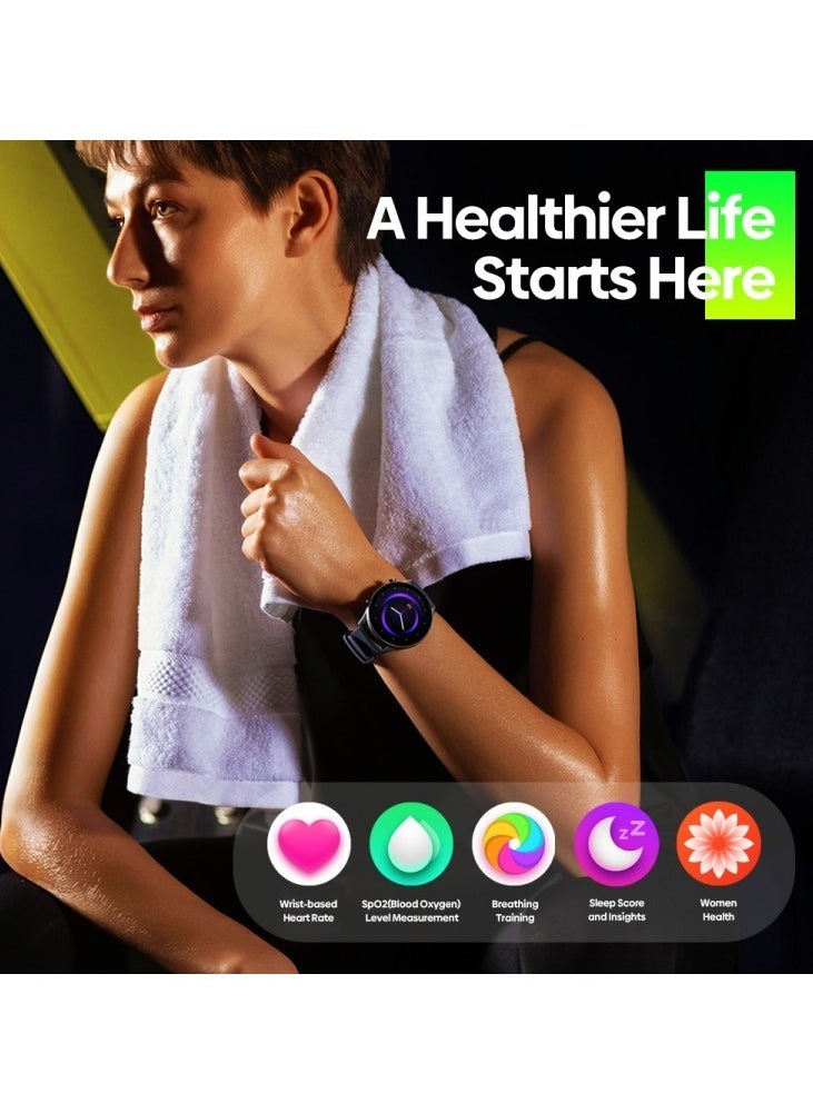 Zeblaze Btalk 2 Lite 1.39 inch Screen IP68 Smart Watch Supports Voice Calling  Health Monitoring