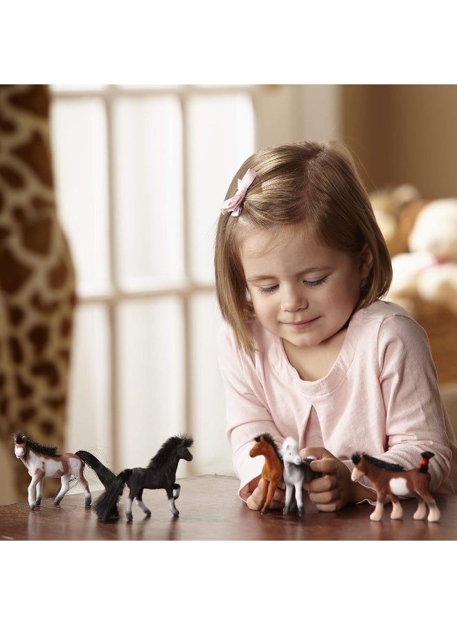 Melissa & Doug Pasture Pals - 12 Collectible Horses with Wooden Barn-Shaped Crate