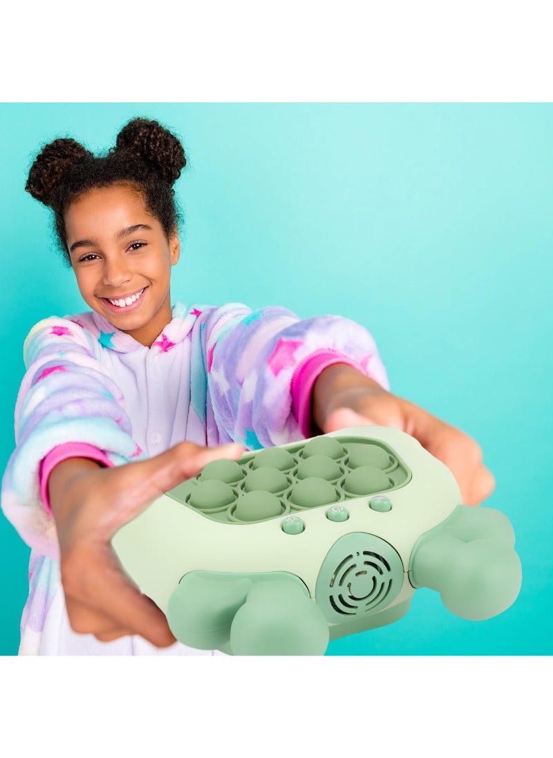 Quick Push Upgraded Handheld Game Sensory Fidget Toys For Kids Puzzle Pop Bubbles Green