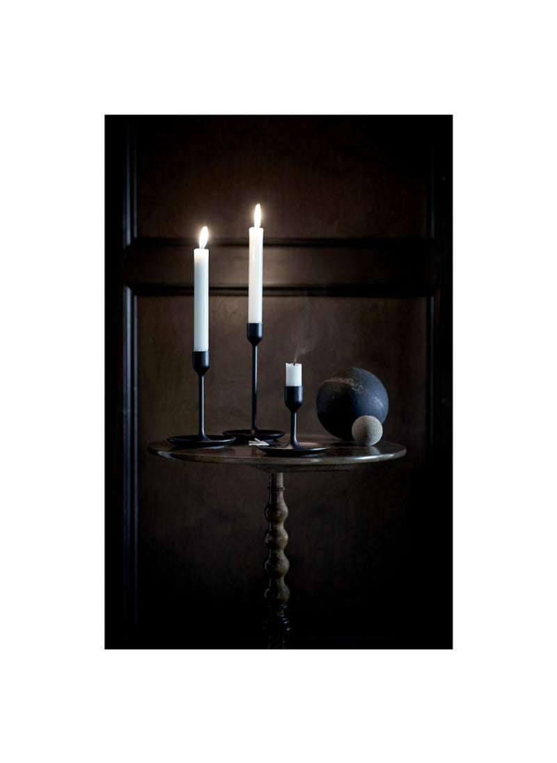 Candlestick Set Of 3 Black