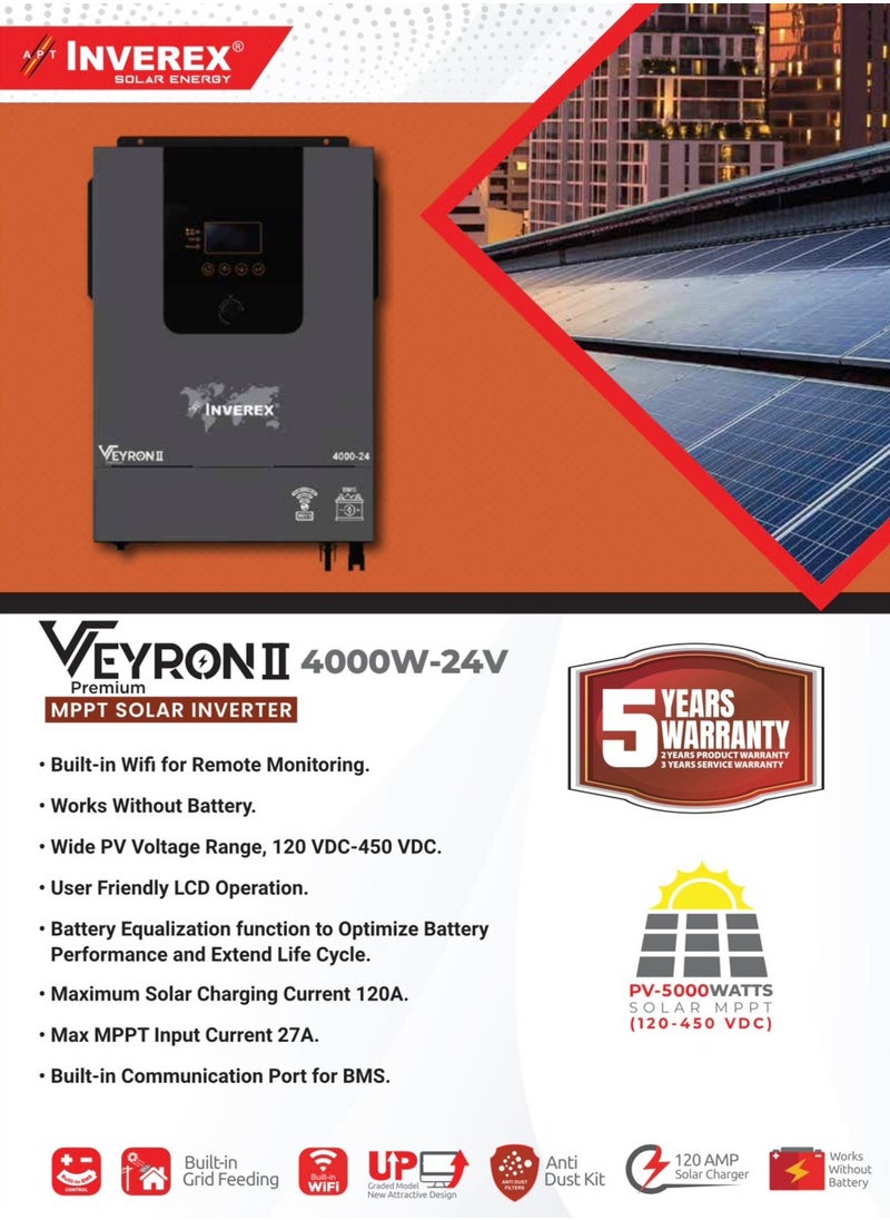 VEYRON 4KW HYBRID INVERTER