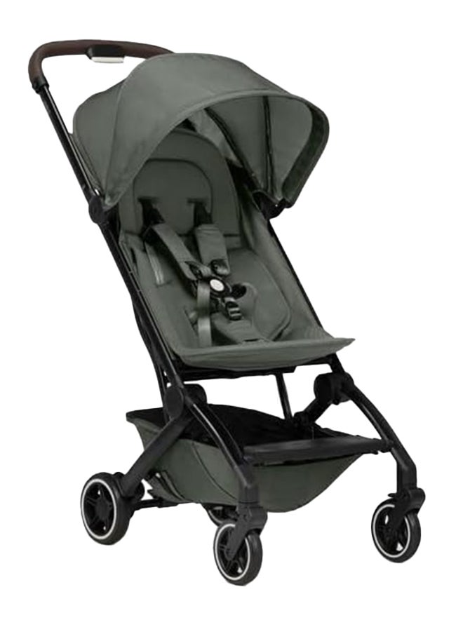 AER+ Lightweight & Compact Travel Stroller - Portable One-Hand Fold Design - Ergonomic Seat for Infant & Toddler (up to 22 KG) - XXL Sun Hood - Stroller for Airplane -Travel Pouch- Sage Green