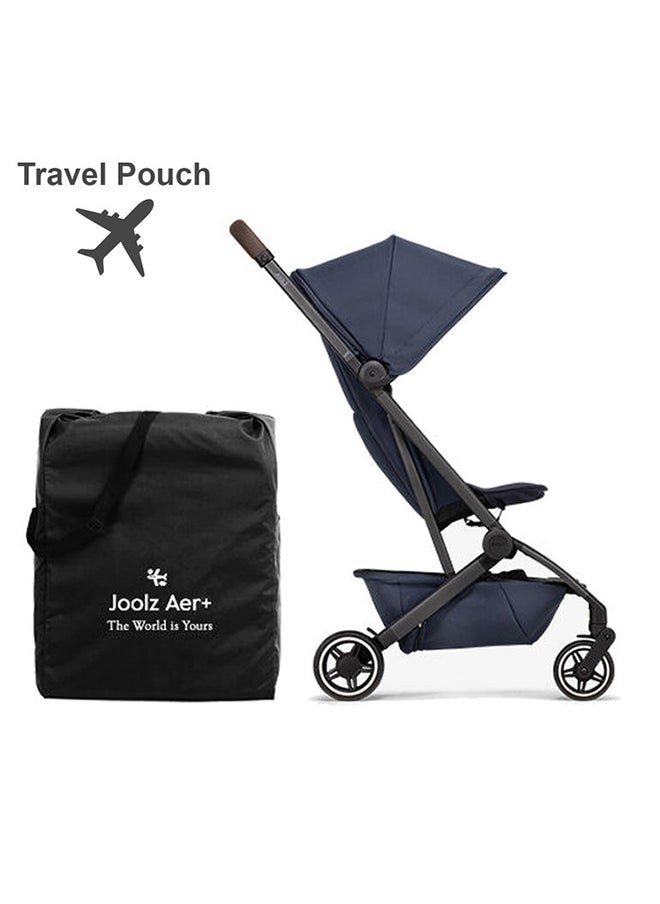 AER+ Buggy - Premium Baby Stroller with Ergonomic Seat - Comfortable & Compact - Foldable & Lightweight Travel - XXL Sun Hood - Travel Pouch Included - Delightful Grey
