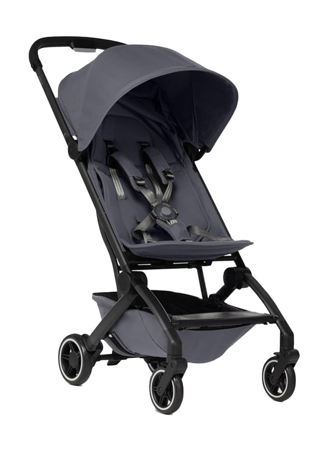 AER+ Buggy - Premium Baby Stroller with Ergonomic Seat - Comfortable & Compact - Foldable & Lightweight Travel - XXL Sun Hood - Travel Pouch Included - Delightful Grey