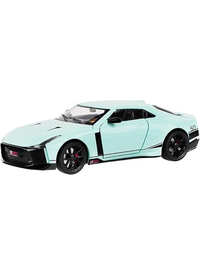 Nissan GT-R50 1:24 Metal Diecast Model Car Toy – Sound & Light Features, Pull Back Action, Perfect for Collectors