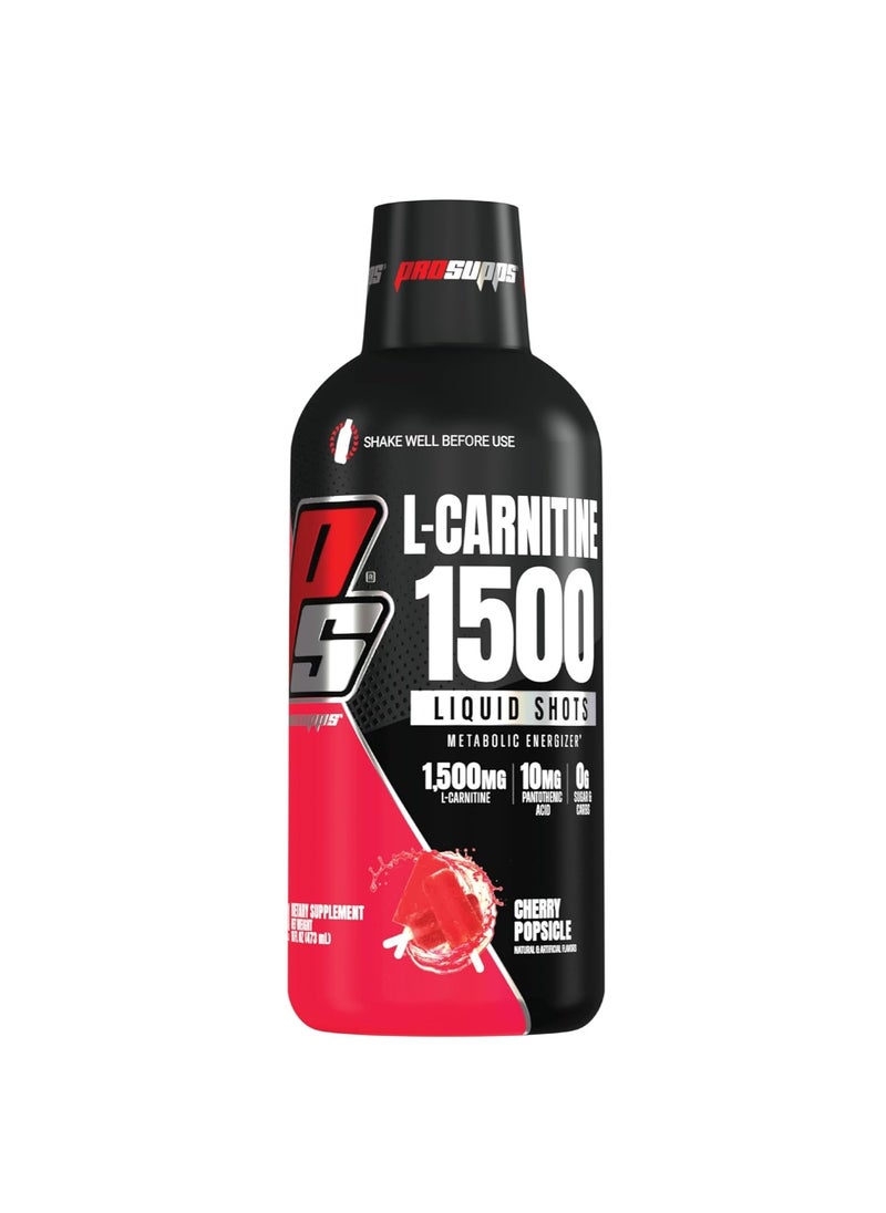 Prosupps L-Carnitine 1500 Liquid Shots Cherry Popsicle 473ml