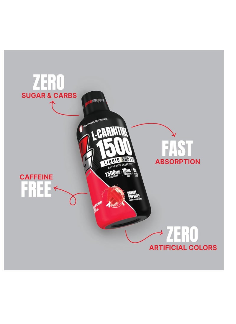 Prosupps L-Carnitine 1500 Liquid Shots Cherry Popsicle 473ml