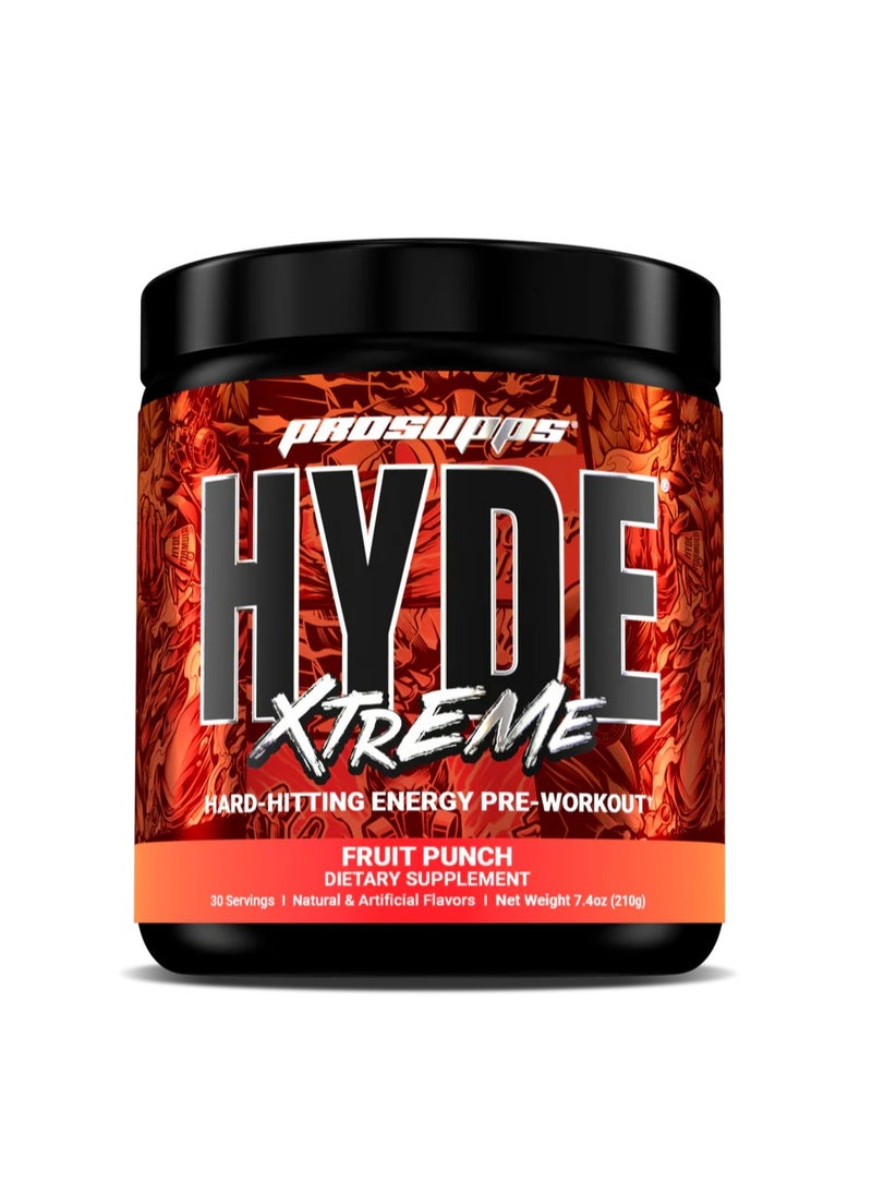 Prosupps Hyde Xtreme Pre-Workout 30 Servings Fruit Punch 210g