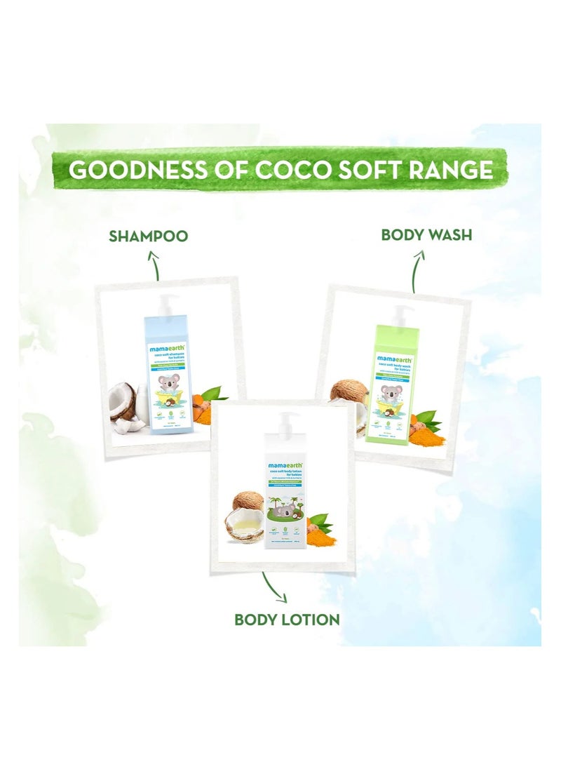 Mamaearth coco soft shampoo for babies with coconut milk & turmeric 400 ml