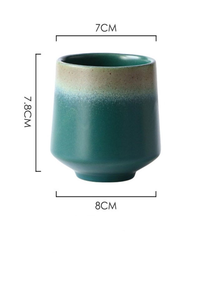 4-Piece Ceramic Teacup Set Box Package for Gifts 220ML