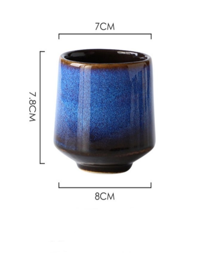 4-Piece Ceramic Teacup Set Box Package for Gifts 220ML