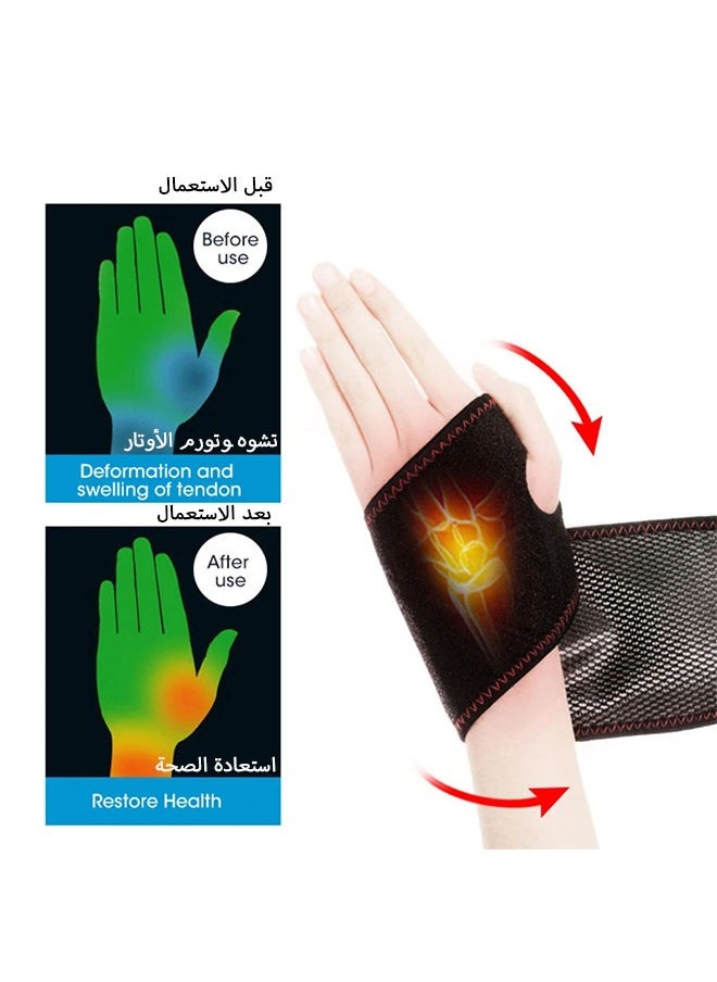 Wrist Heated Brace Wrist Warmer Wrap With 3 Heat Settings For Carpal Tunnel Syndrome, Arthritis, Tendonitis, Joint Pain Soreness