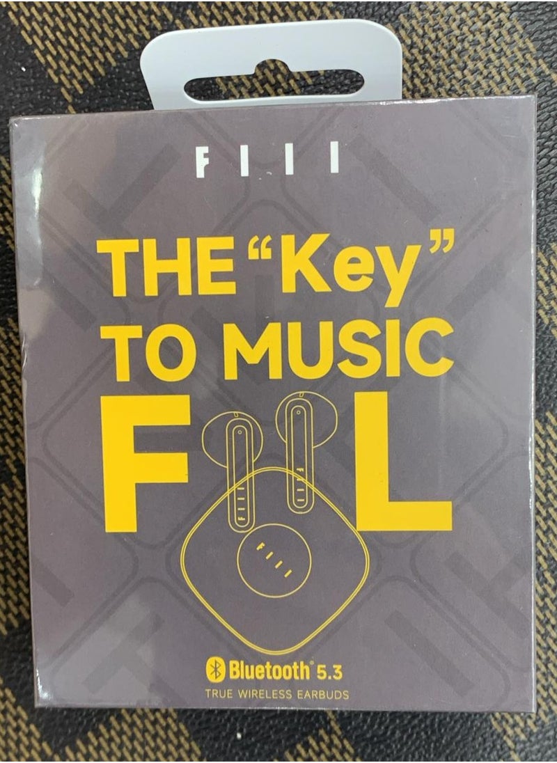 FIIL CC Key ENC Dual Mic Fast Connection Wireless Earphones Noise Canceling Bluetooth 5.3 Support Dual Device Switching for Android Music and Game Black (English Updated Version)