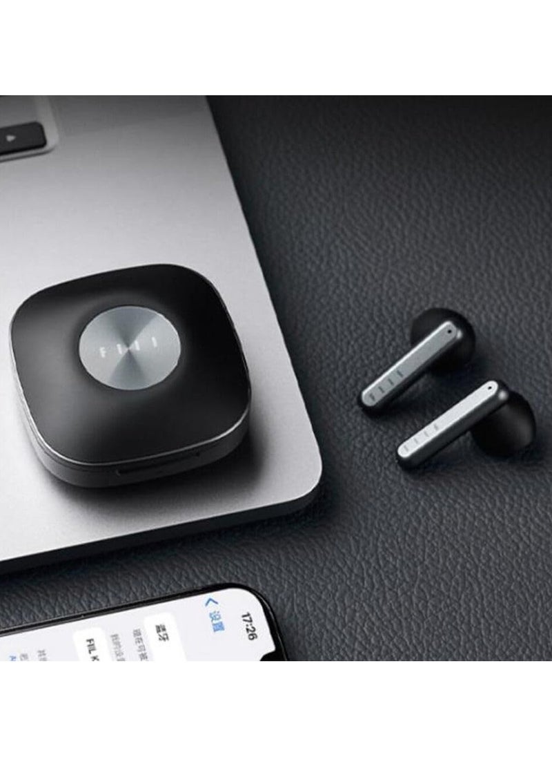 FIIL CC Key ENC Dual Mic Fast Connection Wireless Earphones Noise Canceling Bluetooth 5.3 Support Dual Device Switching for Android Music and Game Black (English Updated Version)