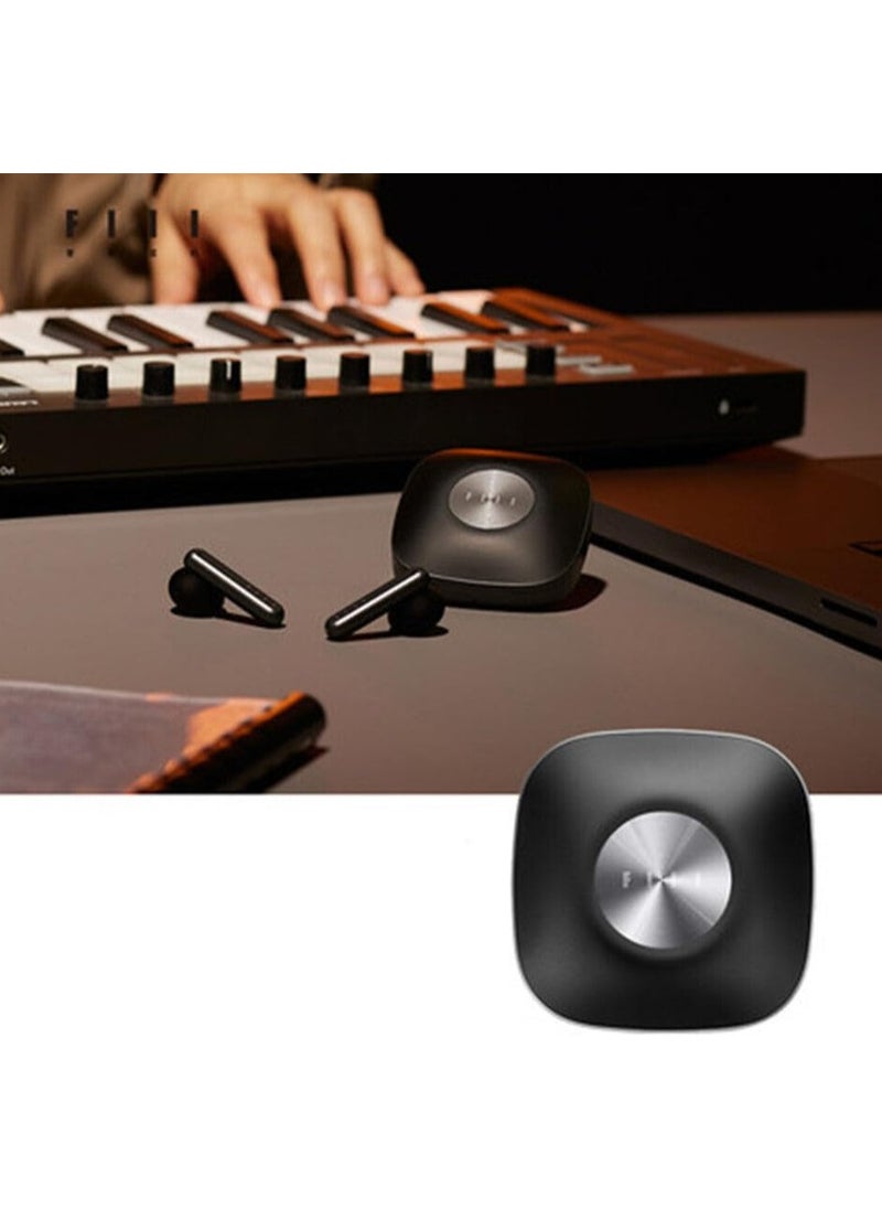 FIIL CC Key ENC Dual Mic Fast Connection Wireless Earphones Noise Canceling Bluetooth 5.3 Support Dual Device Switching for Android Music and Game Black (English Updated Version)