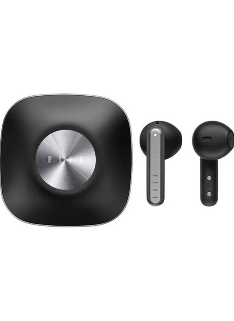 FIIL CC Key ENC Dual Mic Fast Connection Wireless Earphones Noise Canceling Bluetooth 5.3 Support Dual Device Switching for Android Music and Game Black (English Updated Version)
