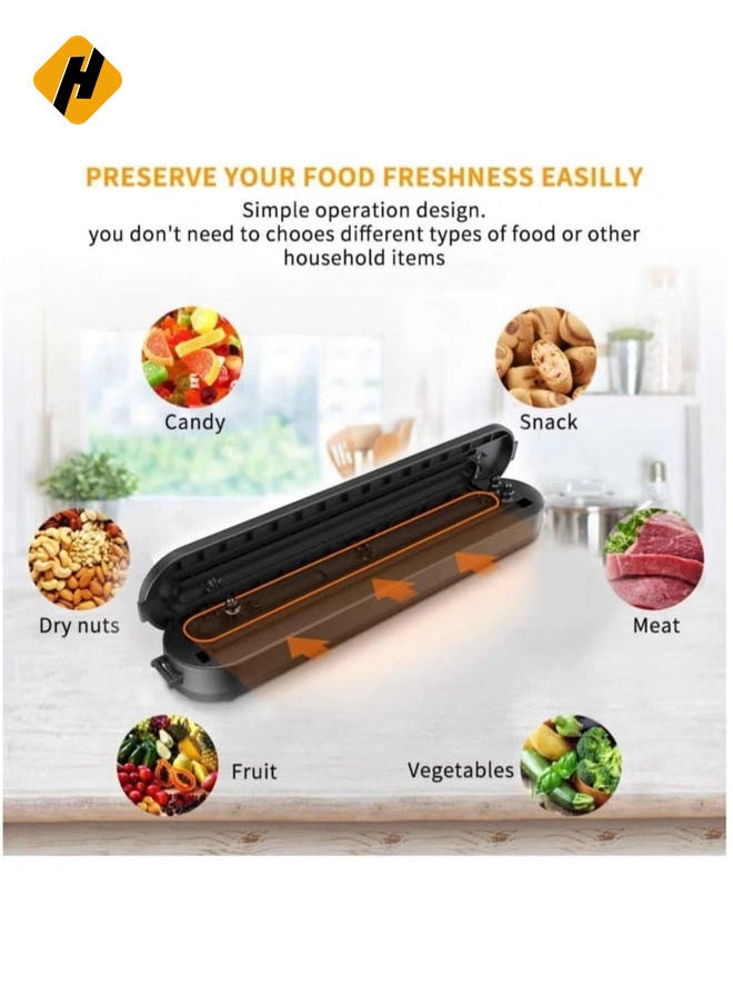 Vacuum Sealer machine, Compact Automatic Air Sealing System Preservation,Automatic Food Sealing Machine Vacuum Air Sealing System for Food Storage and Food Preservation