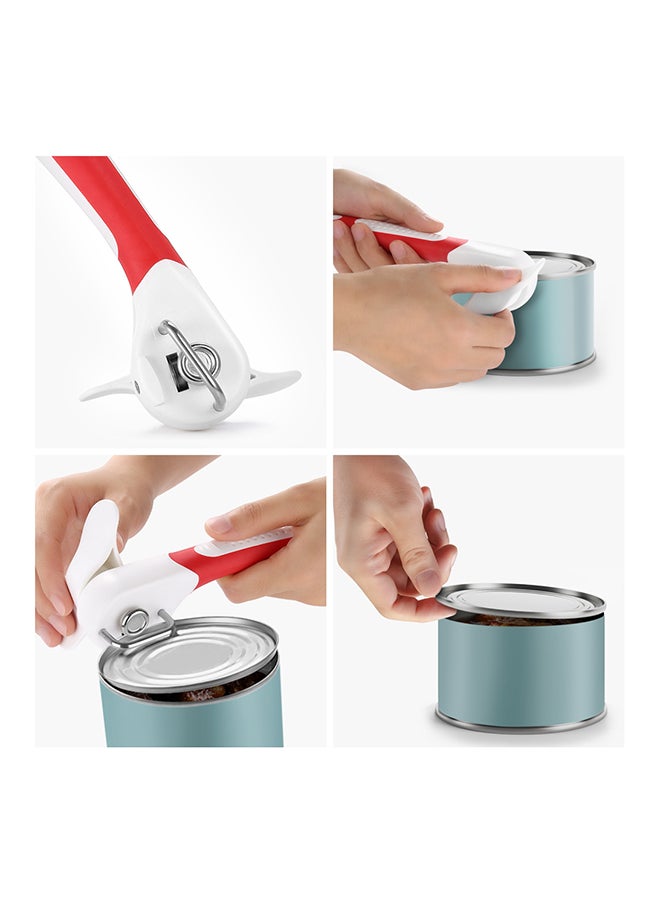 Manual Can Opener With Soft Grip Handle Rea/White 0.2kg