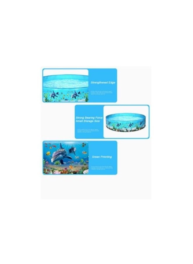 Hard Plastic Children's Paddling Pool Family Swimming Pool Fish Pond