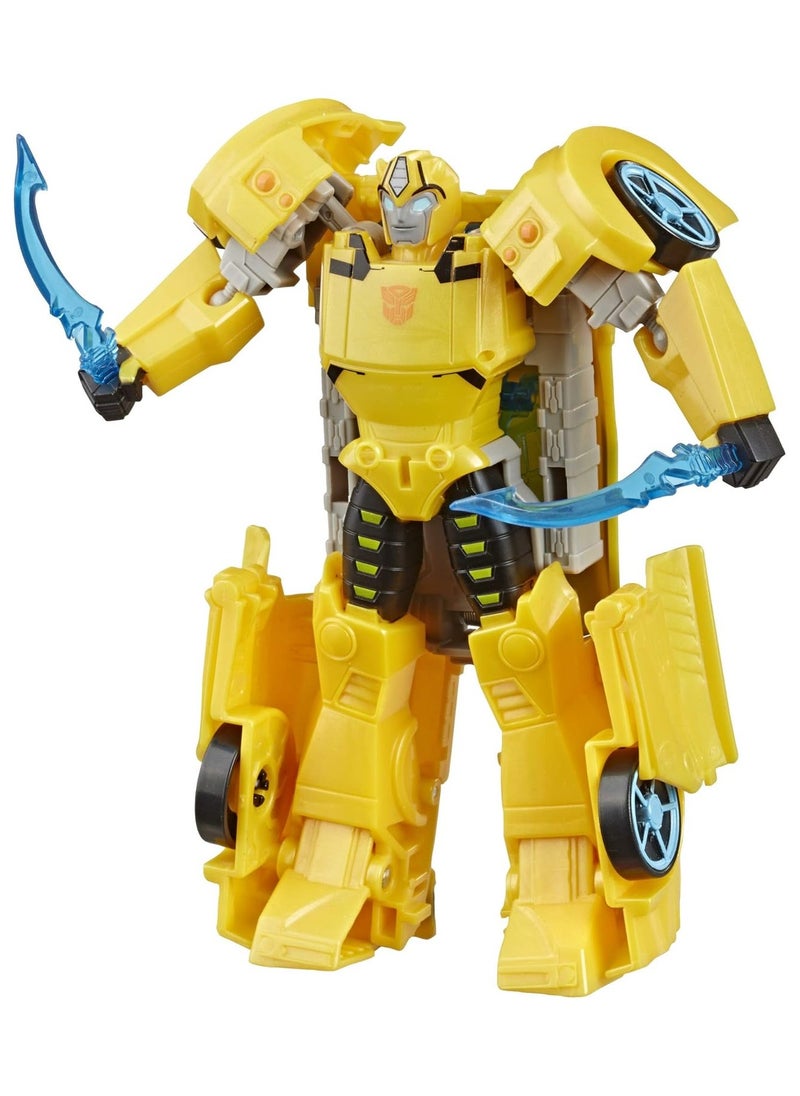 Transformers Toys Cyberverse Ultra Class Bumblebee Action Figure, Combines with Energon Armor to Power Up