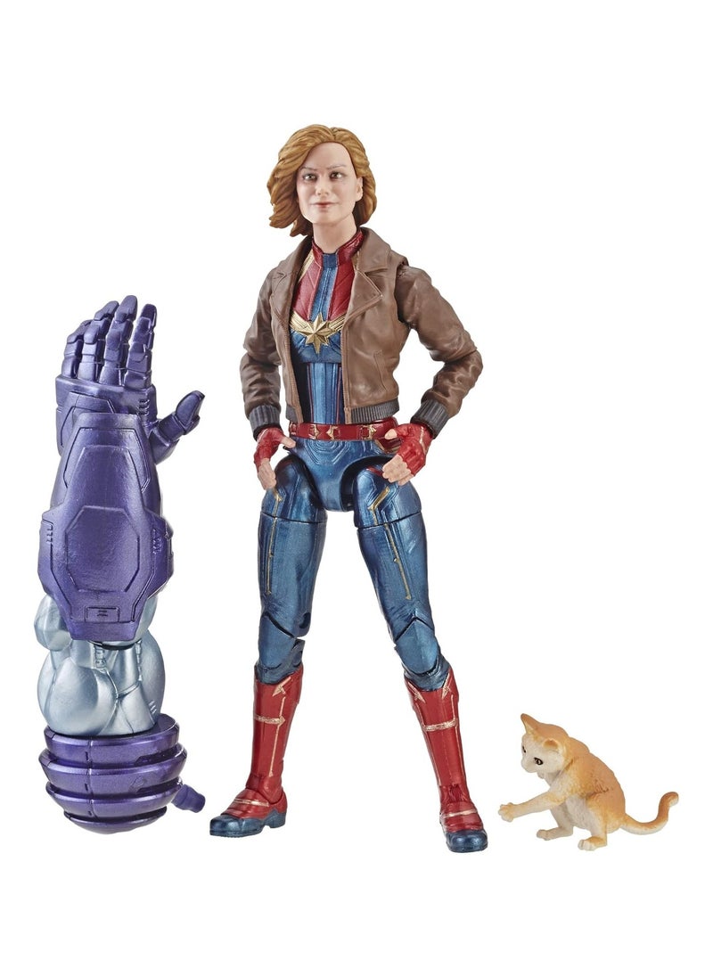 Marvel Captain Marvel 6-inch Legends Captain Marvel in Bomber Jacket Figure for Collectors