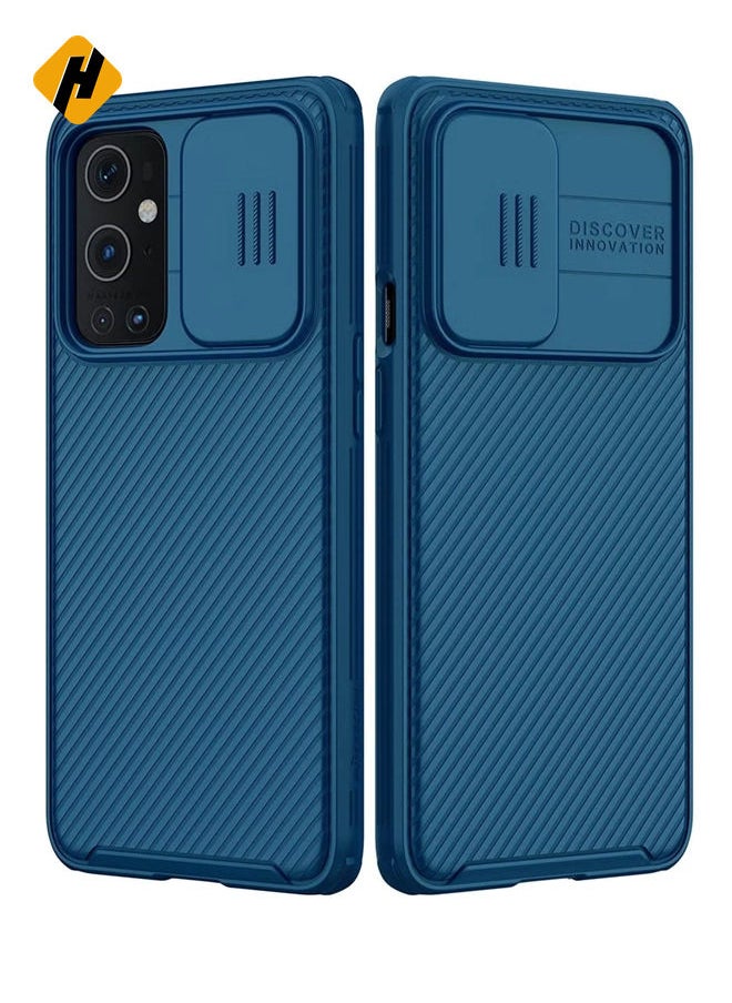 Nillkin OnePlus 9 Pro Case with Slide Camera Cover, Upgrate CamShield Pro Case with Camera Protection for OnePlus 9 Pro 2021 - Blue