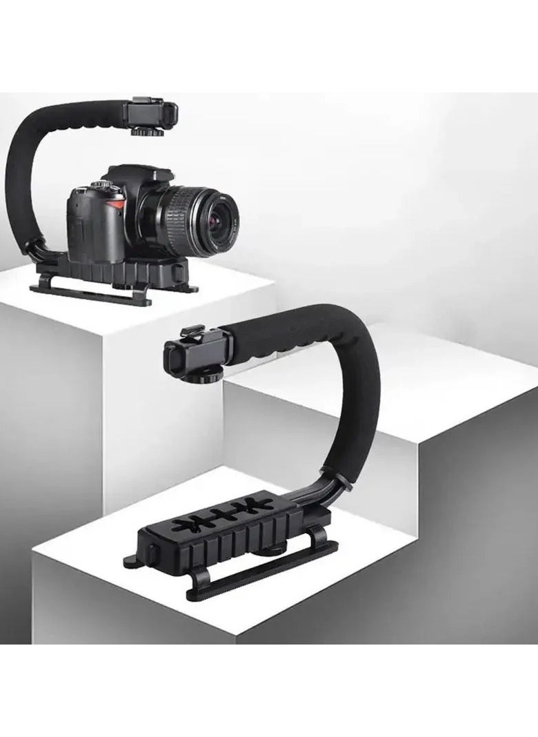 U-Shaped Video Making Handheld Stabilizer Kit Camera Gimbal For Outdoor Videography DSLR And Mobile Phones