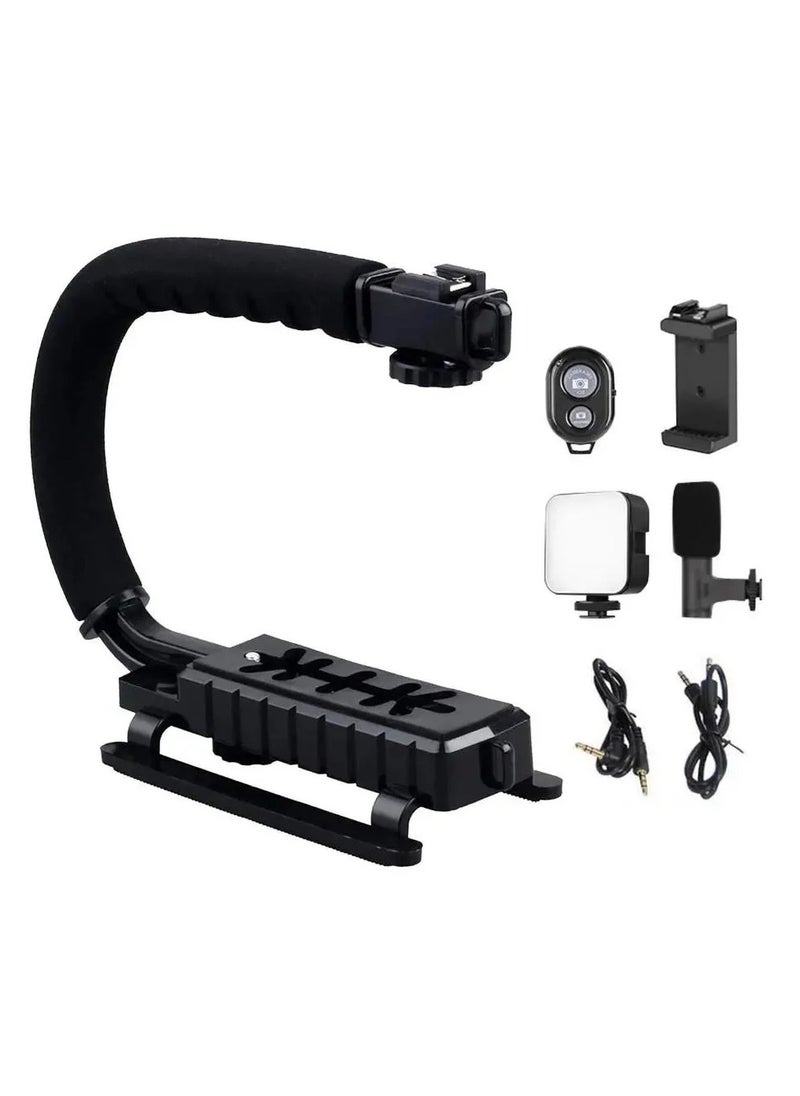 U-Shaped Video Making Handheld Stabilizer Kit Camera Gimbal For Outdoor Videography DSLR And Mobile Phones