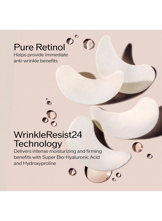 Shiseido Benefiance Wrinkleresist24   Pure Retinol Express Smoothing Eye Mask   12 Sets ofTwo Eye Masks   Reduces Appearance ofWrinkles In 15 Minutes