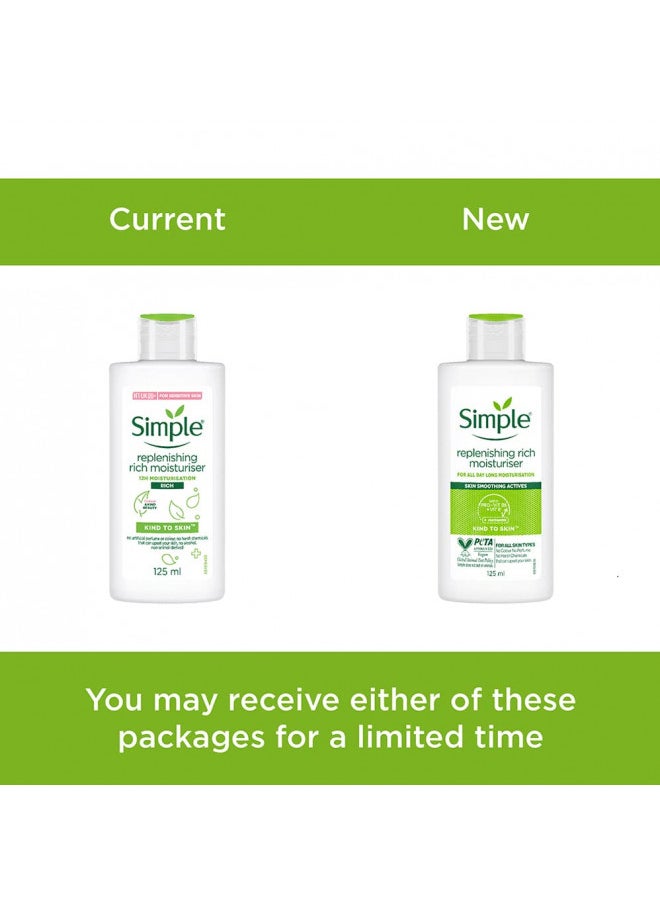 Simple Replenishing Rich Moisturiser, 125Ml By Simple