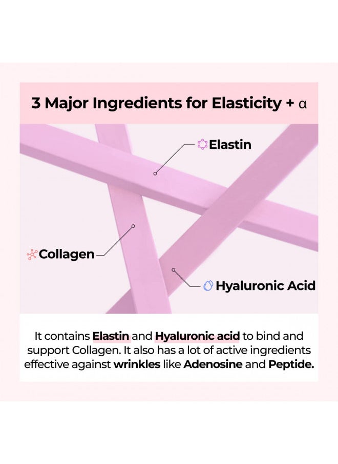Numbuzin No.2 Water Collagen 65% Voluming Sheet Mask | Premium Collagen Face Mask | Firm, Supple Skin, Adenosine, Niacinamide, Peptide | Enhances Elasticity, Radiance, Hydration | Korean Skincare
