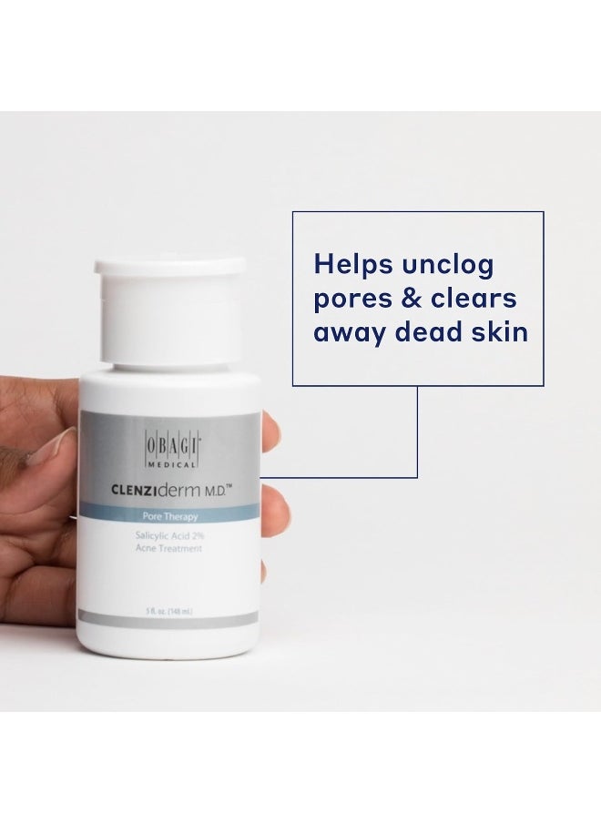 Obagi Clenziderm M.D. Pore Therapy Exfoliating Bha Toner   Unclogs Pores With 2% Salicylic Acid Acne Treatment 5 Oz