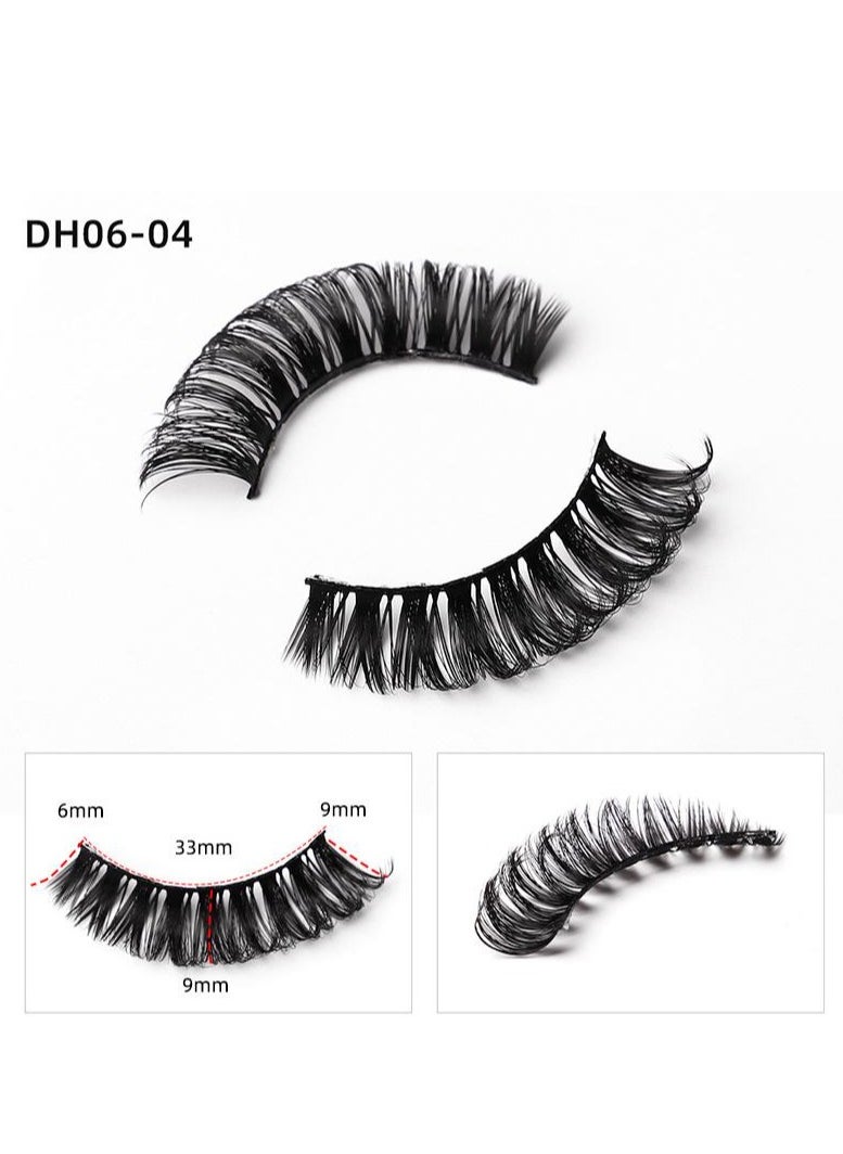 High volume DD curvature nutrual false eyelashes for party and daily makeup DH06-04