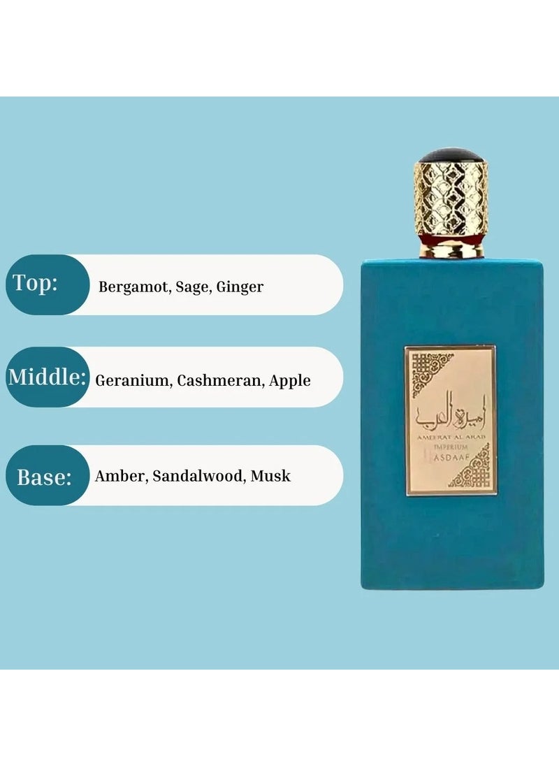 Asdaaf Ameer Al Arab Imperium Unisex Eau de Parfum Spray - 3.4 oz