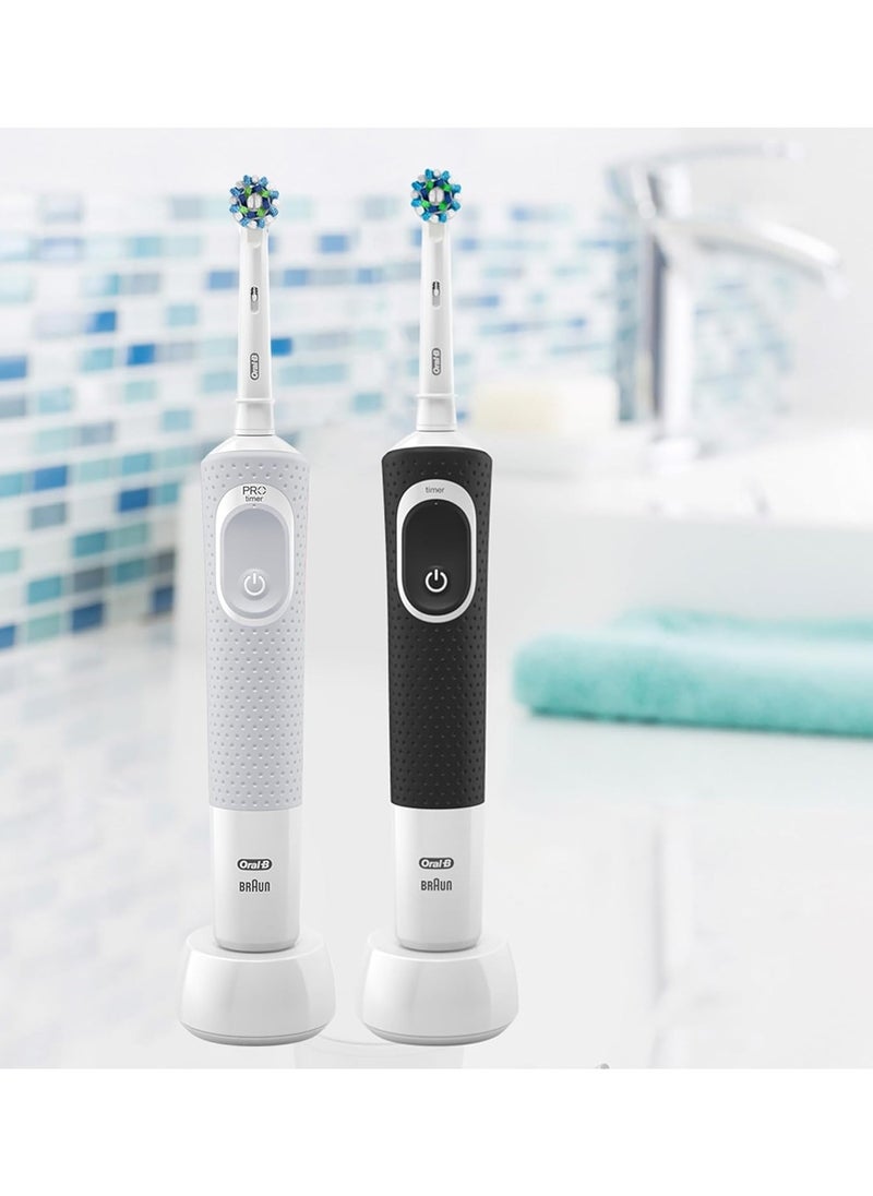 D100 Vitality  Black and Pink Bundle Electric rechargeable toothbrush