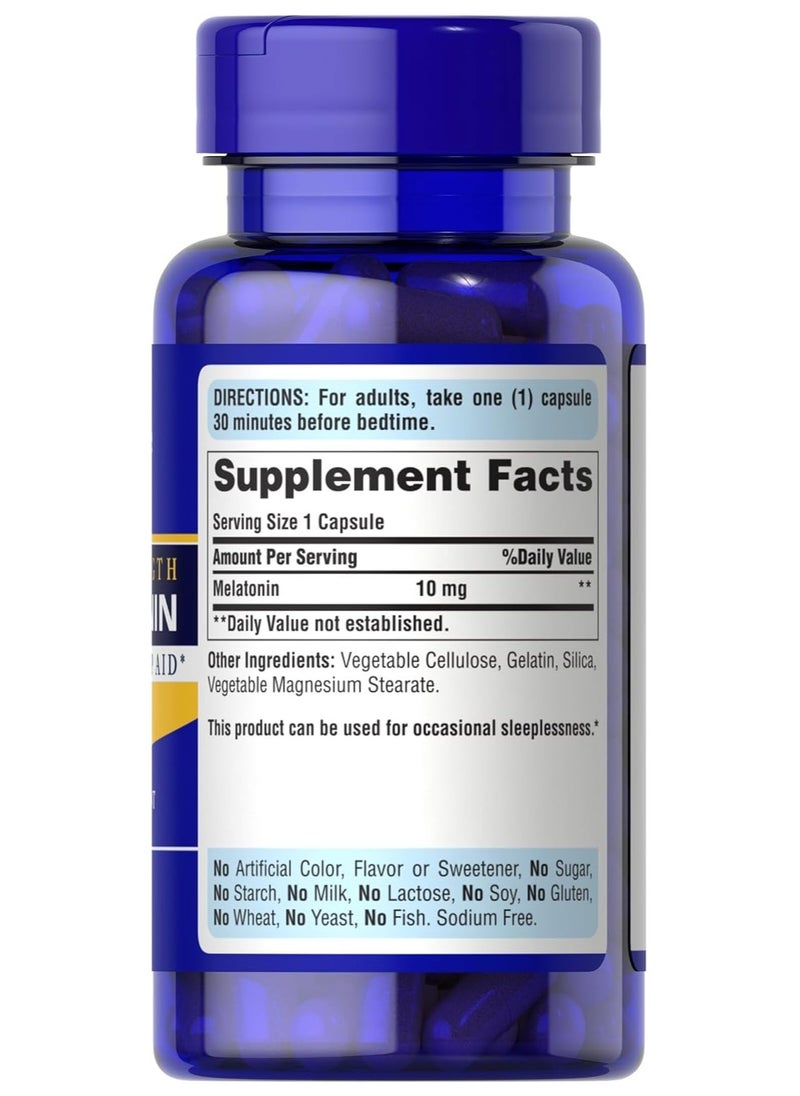 Super Strength Rapid Release Capsules Melatonin 120 Count Pack Of 2