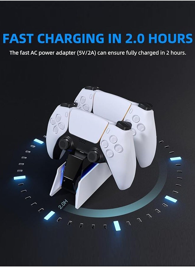 PS5 accessories ps5 controller charger PS5 Charging Station PS5 Controller Charger for Playstation 5 Dualsense Controller  USB Type C PS5 Charger Stand with LED Indicator