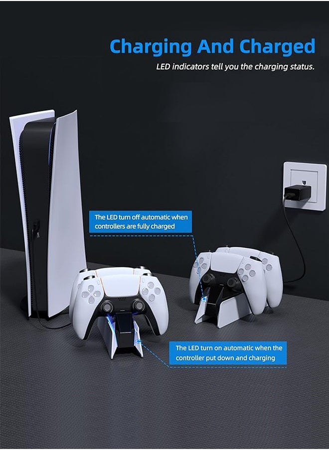 PS5 accessories ps5 controller charger PS5 Charging Station PS5 Controller Charger for Playstation 5 Dualsense Controller  USB Type C PS5 Charger Stand with LED Indicator