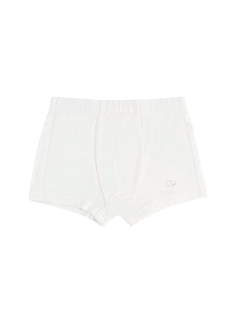 Organic Bamboo Boxer Brief Underwear Set Of 3- White/White/White